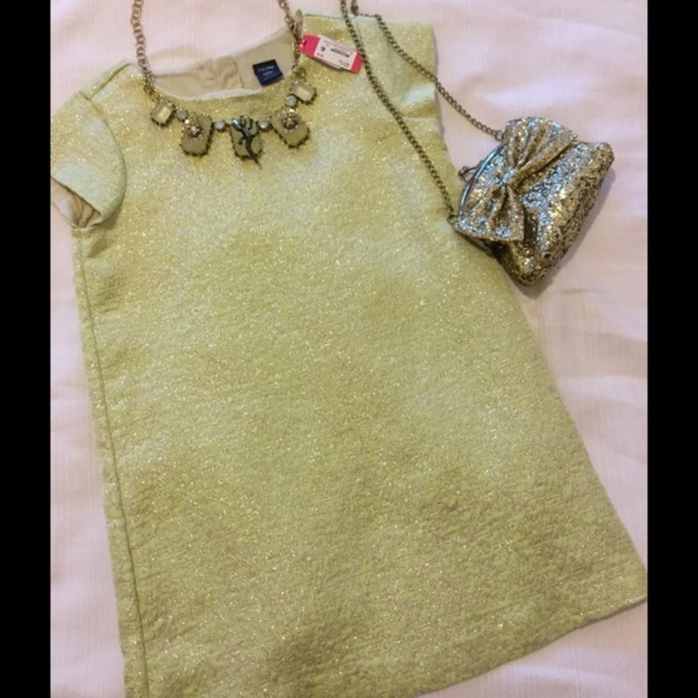 ✨Baby gap toddler 3t gold dress✨